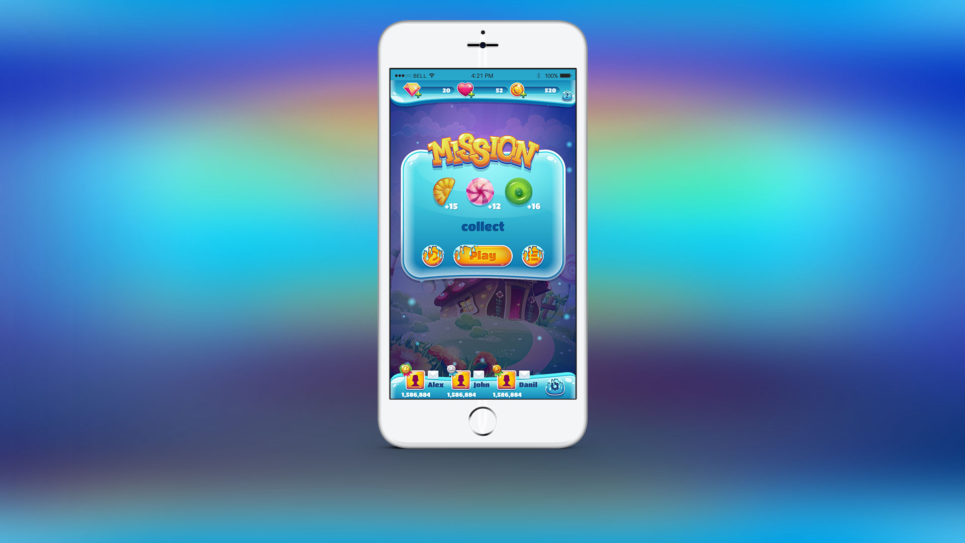 Sweet World Game Gameplay Screenshot Mission Start Candy